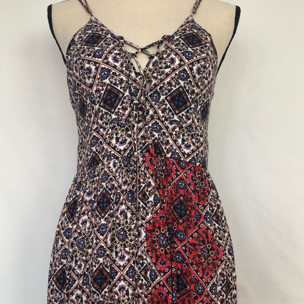 ALYA Criss Cross Front Maxi Dress M